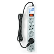 Сетевой фильтр Power Cube SPG-B-6 Grey 5 розеток 1.9 метра 10A, 2.2 кВт