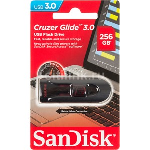 USB флэш накопитель256 Gb SanDisk Cruzer Glide 3.0 USB 3.0 SDCZ600-256G-G35