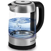 Чайник POLARIS PWK 1776CGL  2200 Вт, 1,7л, сталь/стекло