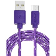 Кабель Crown (3042M) micro USB фиолетовый, 1 м, 2A
