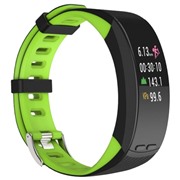 Фитнес-браслет Qumann QSB X зеленый+черный OLED - 0,96", IP67, GPS