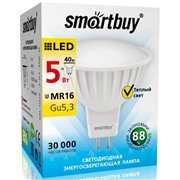 Светодиодная лампа Smartbuy Gu5.3 / MR16 / 5Вт/теплый SBL-GU5_3-05-30K-N