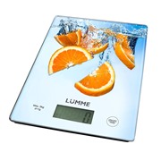 Весы кухонные LUMME LU-1340 апельсиновый фреш электронные, ЖК-дисплей