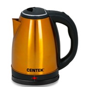 Чайник CENTEK CT-1068 золотистый 2000Вт, 2 л, металл, хромирован.вставка на крышке
