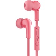 Гарнитура Maverick Deep Bass, мод. i7 розовый, плоский провод