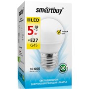 Светодиодная лампа Smartbuy SBL-G45-05-30K-E27 теплый свет