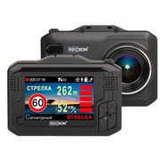 Видеорегистратор Recxon SMART SIGNATURE+радар-детектор +GPS 2304x1296,2.3",170*,A12,WDR,база радаров,сигнатур