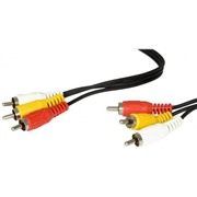Кабель Lumax (DC2115) 3хRCA (M) - 3хRCA (M) 1,5 м черный