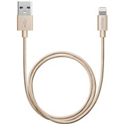 Кабель Deppa (72188) Apple 8-pin золотой, 1.2 м, MFI, алюминий/нейлон