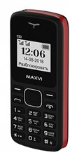Сотовый телефон MAXVI C23 Black Red без СЗУ в комплекте