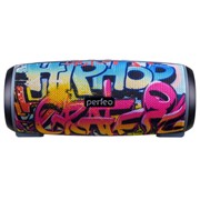 Портативная акустика Perfeo Hip Hop граффити Bluetooth+FM+microSD+AUX 3.5, 12 Вт, 2600 mAh