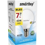 Светодиодная лампа Smartbuy E14 / P45 / 7Вт/теплый SBL-P45-07-30K-E14