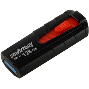 USB флеш накопитель_128 Gb SmartBuy IRON Black/Red USB3.0 SB128GBIR-K3