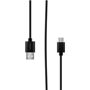 Кабель Rombica (CR-01) USB-C черный, 1 м пластик/пластик