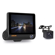 Видеорегистратор Carcam Каркам D3 3 кам,1280x720,140°,4'',MicroSDдо128Гб