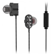Наушники Ritmix rh-196M black,вкладыши вакуумные с микрофоном