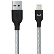 Кабель Prime Line (7225) Apple 8-pin серый нейлон, 1.2 м