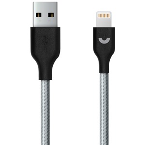 Кабель Prime Line (7225) Apple 8-pin серый нейлон, 1.2 м