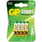 Батарейка GP SUPER 24A  LR03 / AAA  BL4 (4/40)