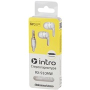 Наушники Intro RX-910M White вкладыши вакуумные с микрофоном