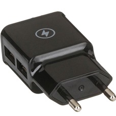 Зарядное устройство сетевое (220 В), RED LINE NT-2A, кабель microUSB 1 м, 2 порта USB, выходной ток 2,1 А, черное, УТ000012253 ОЗ