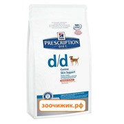 Сухой корм Hill's Dog d/d salmon/rice для собак (лечение аллергии) (12 кг)