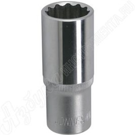 Головка торцевая глубокая 12-гранная (1/2"DR; 9 мм), JONNESWAY, S04HD4709
