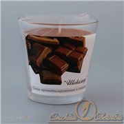 Свеча в стакане 321527 аромат шоколад