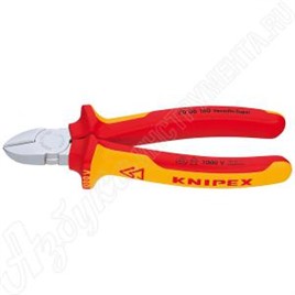 Бокорезы диагональные 125 мм, хромированные, KNIPEX, KN-7006125