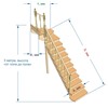 №2.1.1.10. Лестница с поворотом на 90 градусов, с забежными и прямыми ступенями