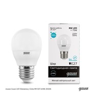  Gauss Лампа Gauss LED Elementary Globe 8W E27 4100K (53228)