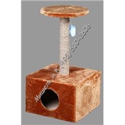 Дарэлл Дом-когтеточка 2-х уровневый квадратный для кошек 43,5х43,5х81 см