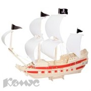 Сборная модель деревянная Пиратский корабль P199