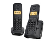 Радиотелефон Dect Gigaset A120 Duo чёрный, АОН