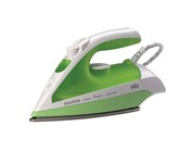 Утюг Braun TS330, 2000 Вт, керамическая подошва, вертикальное отпаривание, белый/зеленый