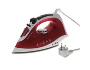 Утюг электрический LIRA LR 0601, 2300 Вт, покрытие подошвы керамическое, белый-красный