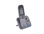 Радиотелефон Dect Panasonic KX-TG6821RUM серый металлик, автооветчик, АОН
