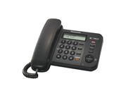 Телефон проводной Panasonic KX-TS2358RUB чёрный