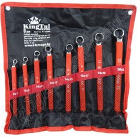 Набор ключей накидных отогнутых на 75° 8 шт KINGTUL KRAFT KT-2008k