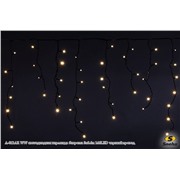  Sneha A-012AR WW светодиодная гирлянда "бахрома" 3x0.6м 140LED черный провод
