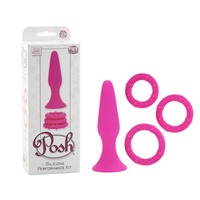 California Exotic Posh Silicone Performance Kits, розовый
Анальная пробка и три эрекционных кольца