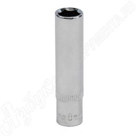 Головка торцевая глубокая 1/4"DR 8 мм, OMBRA, 114108