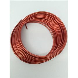 Проволока цветная алюминиевая 100% цвет: красный (red) 2мм 10м