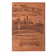 Ежедневник большой Москва в кож.облож. недатир. (коричн.)