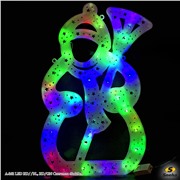  Sneha A-262 LED RD//BL, RD/GN "Снеговик" 42х26см