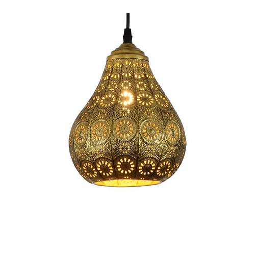 Марокканский фонарь золотая груша