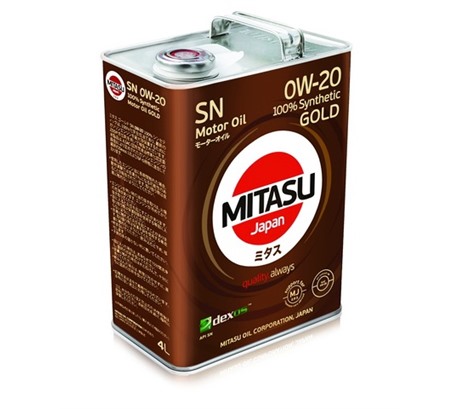 Моторное масло Mitasu Gold SN 0W-20 100% Synthetic (4л.)