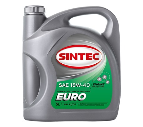 Моторное масло Sintec Euro 15W-40 SJ/CF (5л.)