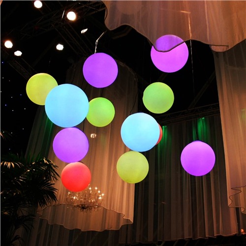 Подвесной светящийся шар «Хот» RGB 20-120см