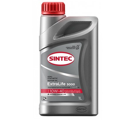 Моторное масло Sintec Extralife 5000 10W-40 SL/CF  A3/B4 (1л.)
